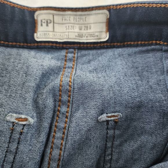 Free People Womens Float On Flare Jeans Size 28 R Bell Bottom 70s Hippie Boho - Picture 9 of 12